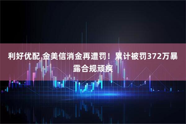 利好优配 金美信消金再遭罚！累计被罚372万暴露合规顽疾
