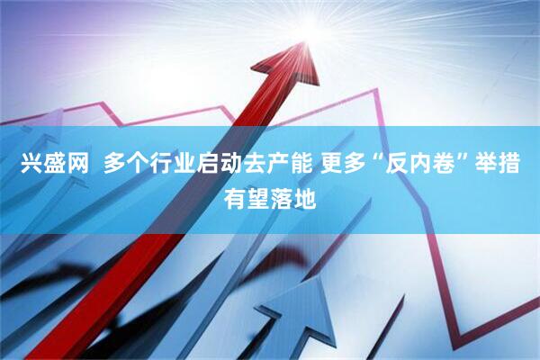 兴盛网  多个行业启动去产能 更多“反内卷”举措有望落地