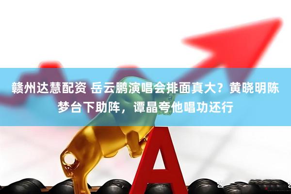 赣州达慧配资 岳云鹏演唱会排面真大？黄晓明陈梦台下助阵，谭晶夸他唱功还行